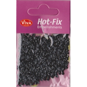 Hot-Fix nýtky Osmihran černý 4mm