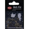 Hot-Fix nýtky Čtverečky bronzové 8mm